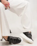 Δερμάτινα Sneakers Magnus με Βελκρο