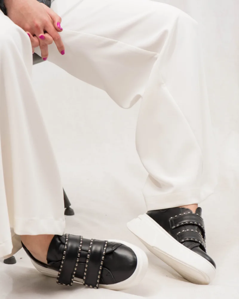 Δερμάτινα Sneakers Magnus με Βελκρο