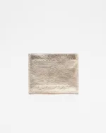 Lola δερμάτινη καρτοθήκη σε μεταλλικό χρώμα | Leather Twist
