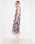 Σατέν leopard φόρεμα “Fiora”
