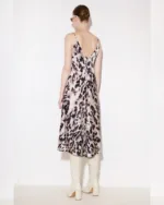 Σατέν leopard φόρεμα “Fiora”