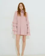 Dolce Domenica Fleur Georgette Mini Dress