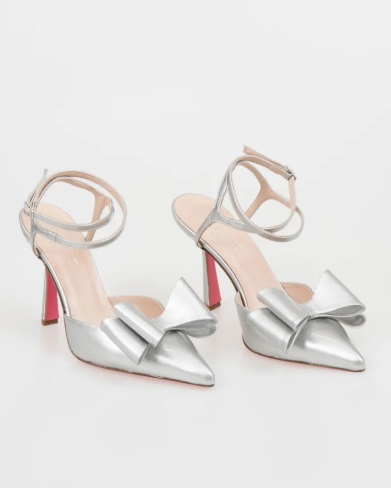 So Chic Alice ασημί γόβες