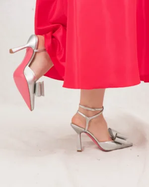So Chic Alice ασημί γόβες