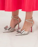 So Chic Alice ασημί γόβες