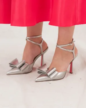 So Chic Alice ασημί γόβες