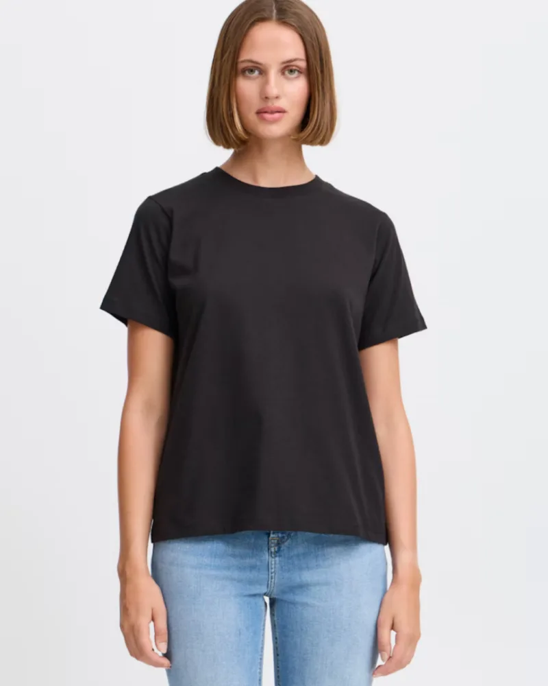 T-shirt μπλούζα μαύρη | Ichi