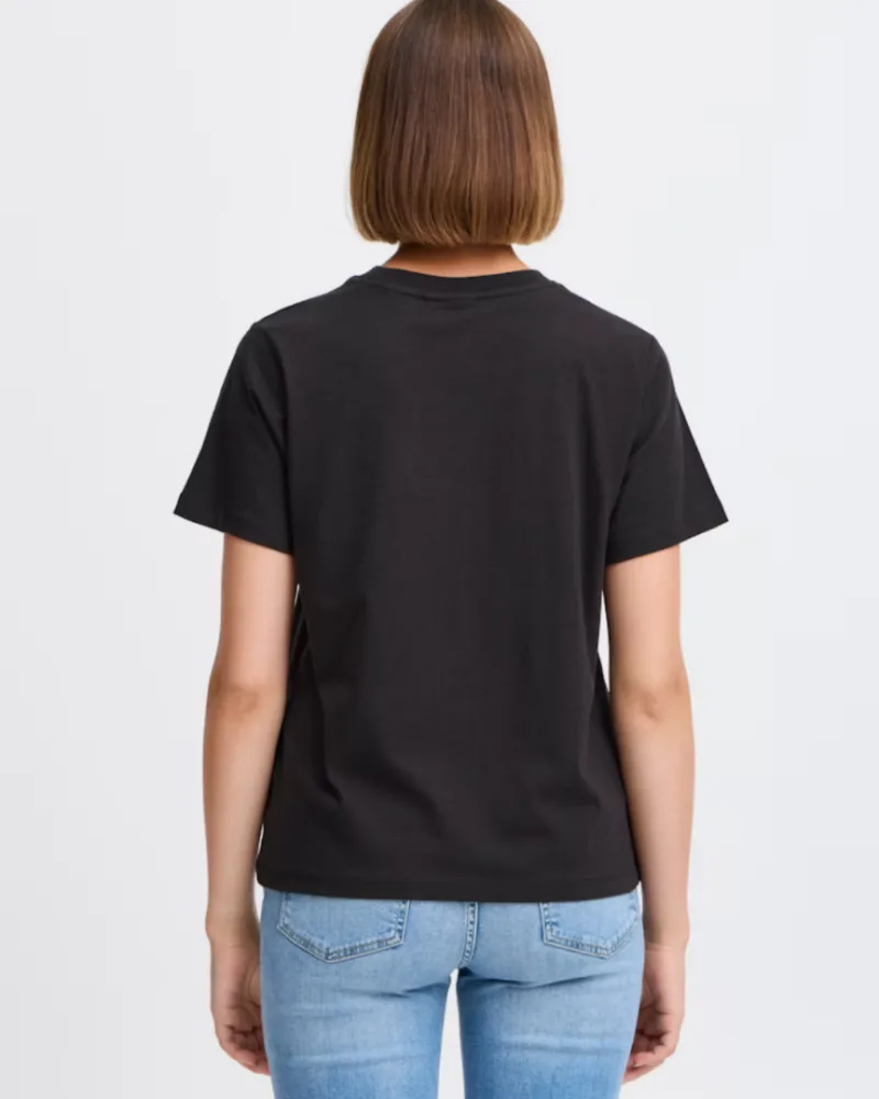 T-shirt μπλούζα μαύρη | Ichi
