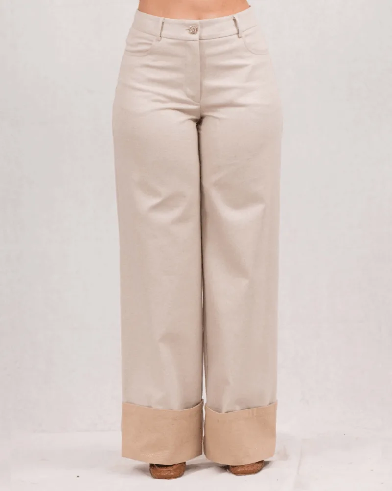Παντελόνι denim wide leg