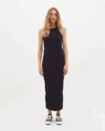 In Wear Φόρεμα rib ελαστικό μαύρο
