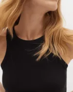 In Wear Φόρεμα rib ελαστικό μαύρο