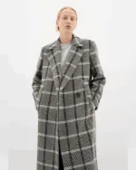 In Wear Καρό μάλλινο παλτό