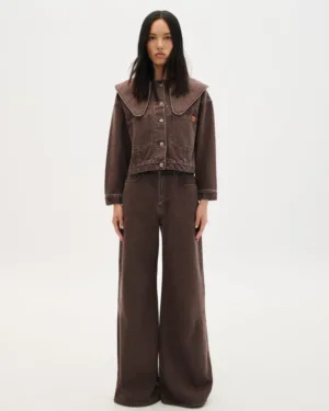 Denim Trouser Flare brown Denim Trouser Flare brown