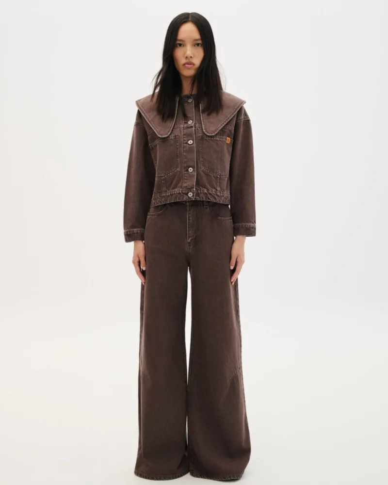 Denim Trouser Flare brown