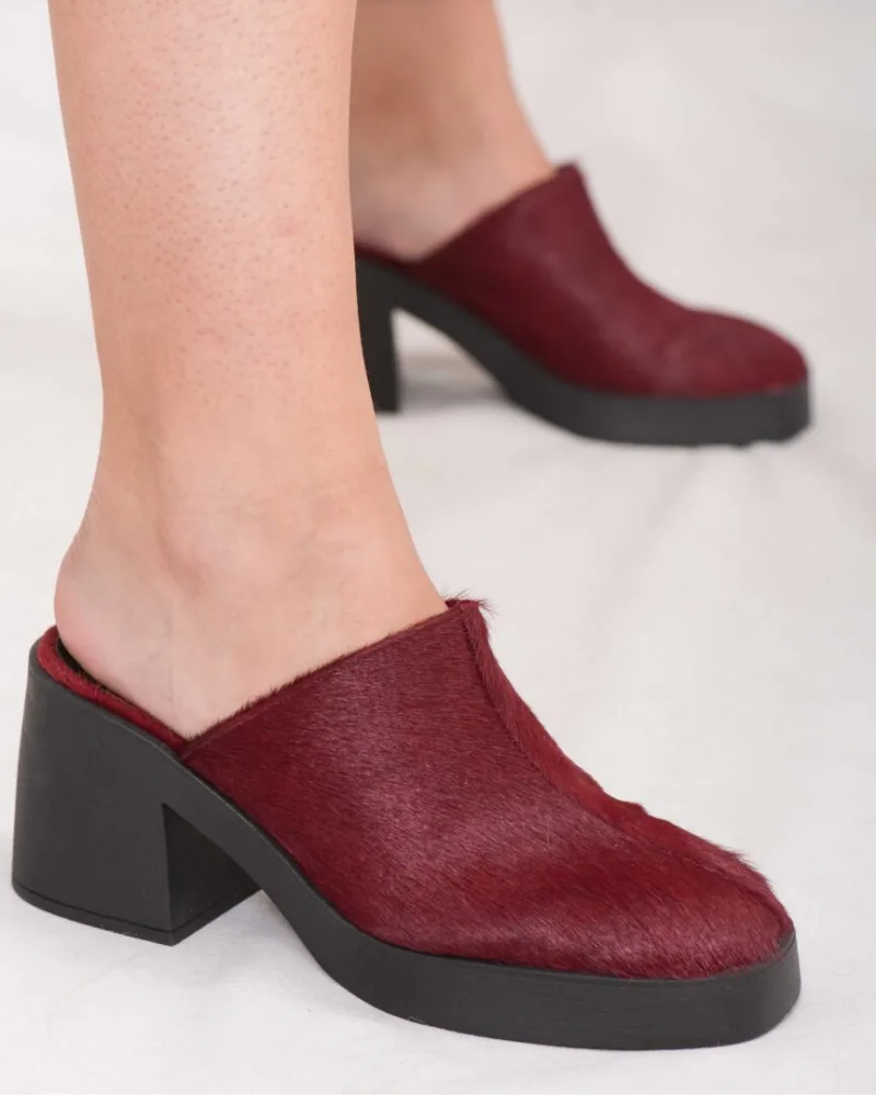 Loretta bordeaux mules Loretta bordeaux mules