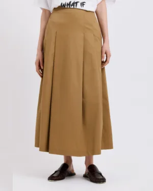 Dolce Domenica Midi Φούστα Μπεζ Dolce Domenica Midi Φούστα Μπεζ