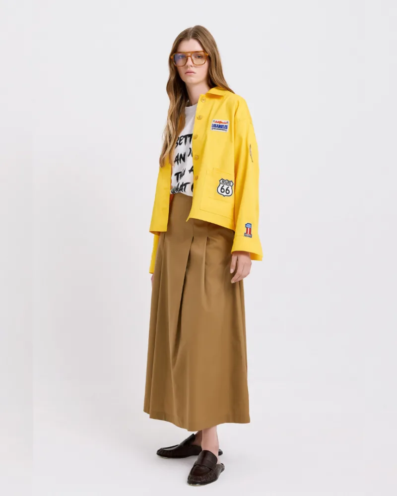 Dolce Domenica Midi Φούστα Μπεζ