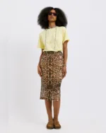 Φούστα Dolce Domenica Animal Print Midi