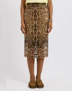 Φούστα Dolce Domenica Animal Print Midi