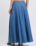 Dolce Domenica Midi Φούστα με Πιέτες Τζιν