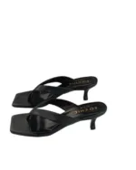 So Chic Ning Δερμάτινα Mules Μαύρα