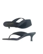 So Chic Ning Δερμάτινα Mules Μαύρα