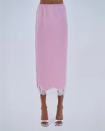 Combos Skirt Maxi Satin Lace