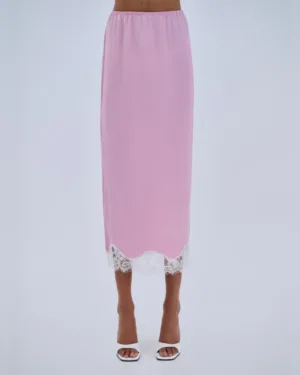 Combos Skirt Maxi Satin Lace Combos Skirt Maxi Satin Lace