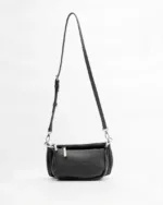 Μαύρη Δερμάτινη Τσάντα Minimal Crossbody