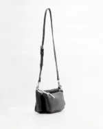 Μαύρη Δερμάτινη Τσάντα Minimal Crossbody