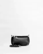 Μαύρη Δερμάτινη Τσάντα Minimal Crossbody