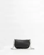 Μαύρη Δερμάτινη Τσάντα Minimal Crossbody