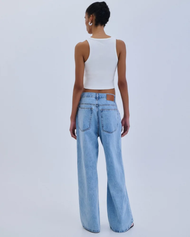 Γυναικείο Wide Leg Τζιν σε Ανοιχτό Μπλε Combos