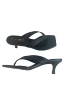So Chic Ning Δερμάτινα Mules Μαύρα
