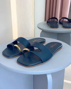 So Chic by VSK Flat Σανδάλι Matilda Teal So Chic by VSK Flat Σανδάλι Matilda Teal