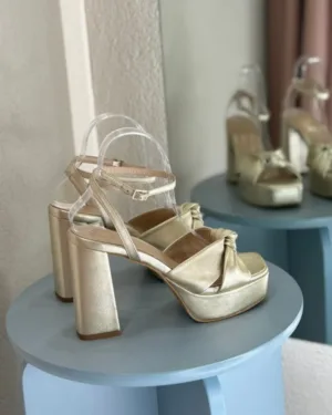 So Chic Arabella Δερμάτινα Πέδιλα Χρυσά So Chic Arabella Δερμάτινα Πέδιλα Χρυσά