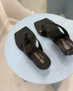 So Chic Ning Δερμάτινα Mules Μαύρα