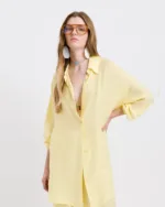 Oversized Σετ Dolce Domenica με Πουκάμισο & Παντελόνα