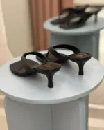 So Chic Ning Δερμάτινα Mules Μαύρα