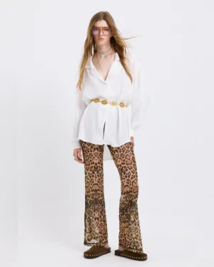 Λευκό Oversized Πουκάμισο Dolce Domenica με Loose Fit