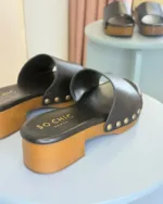 So Chic Μαύρα Σαμπό Terez