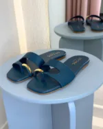 So Chic by VSK Flat Σανδάλι Matilda Teal