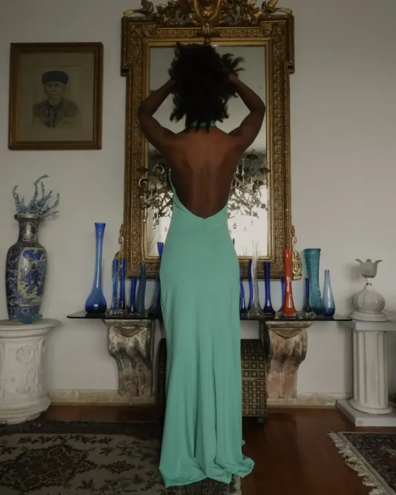 Iraida Maxi Ελαστικό Φόρεμα σε Mint Απόχρωση
