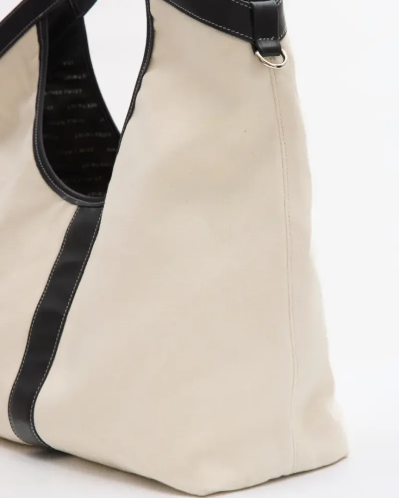 Leather Twist Lumen Large Canvas & Leather Bag