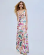IRAIDA Dayflare White Satin Dress