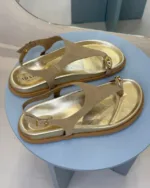 So Chic Δερμάτινα Flat Σανδάλια Reina