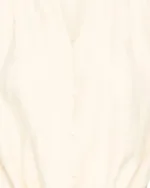 Ichi Αμάνικο crop πουκάμισο εκρού