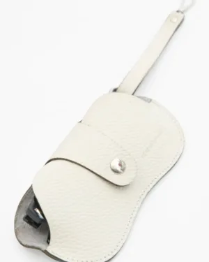 Leather Twist Δερμάτινη Θήκη Γυαλιών Λευκή με Λουράκι Leather Twist Δερμάτινη Θήκη Γυαλιών Λευκή με Λουράκι
