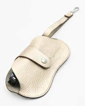 Leather Twist Δερμάτινη Θήκη Γυαλιών Χρυσή με Λουράκι Leather Twist Δερμάτινη Θήκη Γυαλιών Χρυσή με Λουράκι